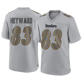 Pittsburgh Steelers Men's Connor Heyward Game Atmosphere Fashion Jersey - Gray