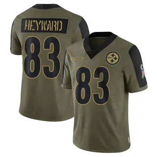 Pittsburgh Steelers Men's Connor Heyward Limited 2021 Salute To Service Jersey - Olive