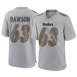 Pittsburgh Steelers Men's Dermontti Dawson Game Atmosphere Fashion Jersey - Gray