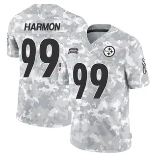 Pittsburgh Steelers Men's Derrick Harmon Limited 2024 Salute to Service Jersey - Arctic Camo