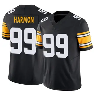 Pittsburgh Steelers Men's Derrick Harmon Limited Alternate Vapor F.U.S.E. Jersey - Black
