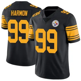Pittsburgh Steelers Men's Derrick Harmon Limited Color Rush Jersey - Black