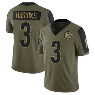 Pittsburgh Steelers Men's Dwayne Haskins Limited 2021 Salute To Service Jersey - Olive