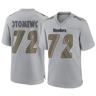 Pittsburgh Steelers Men's Esezi Otomewo Game Atmosphere Fashion Jersey - Gray