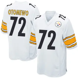 Pittsburgh Steelers Men's Esezi Otomewo Game Jersey - White