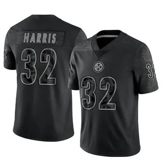 Pittsburgh Steelers Men's Franco Harris Limited Reflective Jersey - Black
