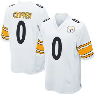 Pittsburgh Steelers Men's Greg Crippen Game Jersey - White