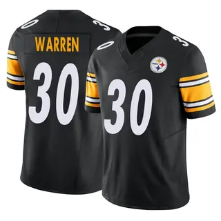 Pittsburgh Steelers Men's Jaylen Warren Limited Vapor F.U.S.E. Jersey - Black