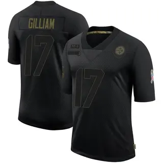 Pittsburgh Steelers Men's Joe Gilliam Limited 2020 Salute To Service Jersey - Black