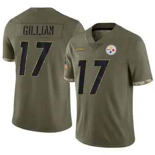 Pittsburgh Steelers Men's Joe Gilliam Limited 2022 Salute To Service Jersey - Olive