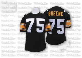 Pittsburgh Steelers Men's Joe Greene Authentic Team Color Throwback Jersey - Black