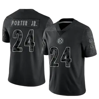 Pittsburgh Steelers Men's Joey Porter Jr. Limited Reflective Jersey - Black