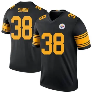 Pittsburgh Steelers Men's John Simon Legend Color Rush Jersey - Black