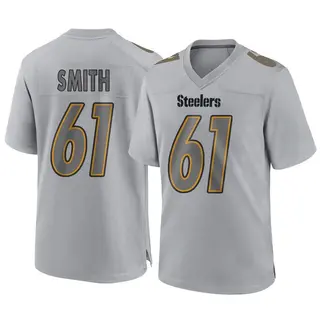 Pittsburgh Steelers Men's Lecitus Smith Game Atmosphere Fashion Jersey - Gray