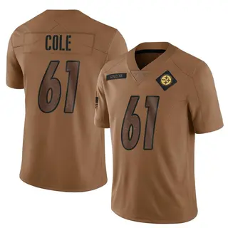 Pittsburgh Steelers Men's Mason Cole Limited 2023 Salute To Service Jersey - Brown