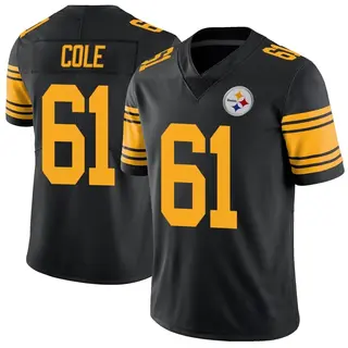 Pittsburgh Steelers Men's Mason Cole Limited Color Rush Jersey - Black