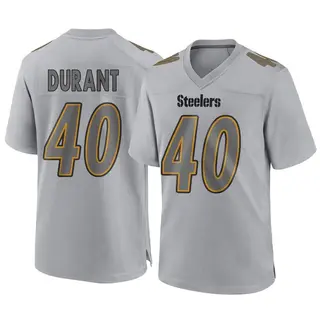 Pittsburgh Steelers Men's Mataeo Durant Game Atmosphere Fashion Jersey - Gray