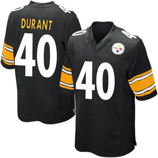 Pittsburgh Steelers Men's Mataeo Durant Game Team Color Jersey - Black