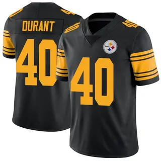 Pittsburgh Steelers Men's Mataeo Durant Limited Color Rush Jersey - Black