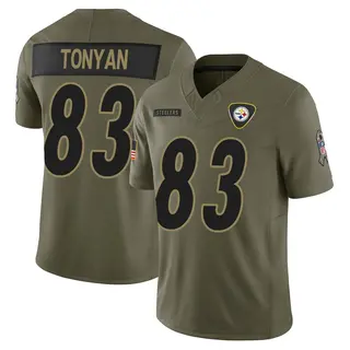 Pittsburgh Steelers Men's Robert Tonyan Limited 2025 Salute to Service Jersey - Olive