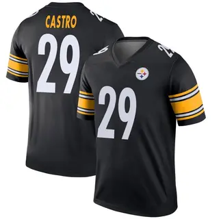 Pittsburgh Steelers Men's Sebastian Castro Legend Jersey - Black