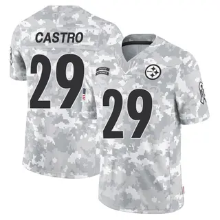 Pittsburgh Steelers Men's Sebastian Castro Limited 2024 Salute to Service Jersey - Arctic Camo