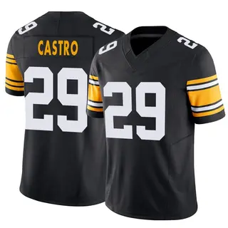 Pittsburgh Steelers Men's Sebastian Castro Limited Alternate Vapor F.U.S.E. Jersey - Black