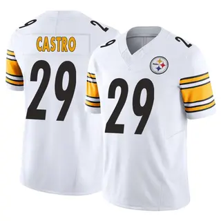 Pittsburgh Steelers Men's Sebastian Castro Limited Vapor F.U.S.E. Jersey - White