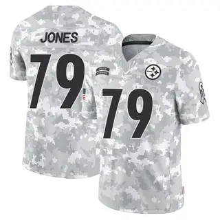 Pittsburgh Steelers Men's Steven Jones Limited 2024 Salute to Service Jersey - Arctic Camo