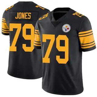 Pittsburgh Steelers Men's Steven Jones Limited Color Rush Jersey - Black