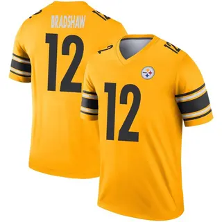 Pittsburgh Steelers Men's Terry Bradshaw Legend Inverted Jersey - Gold