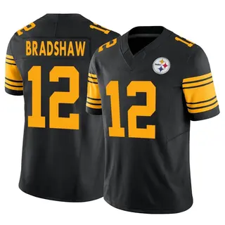 Pittsburgh Steelers Men's Terry Bradshaw Limited 2nd Alternate Vapor F.U.S.E. Jersey - Black