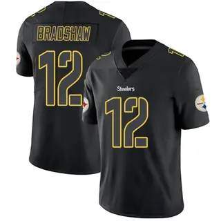 Pittsburgh Steelers Men's Terry Bradshaw Limited Jersey - Black Impact
