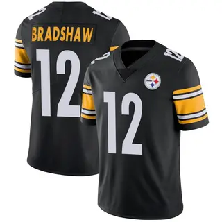 Pittsburgh Steelers Men's Terry Bradshaw Limited Team Color Vapor Untouchable Jersey - Black