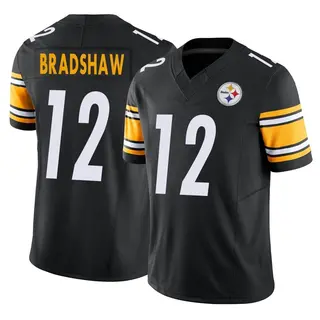 Pittsburgh Steelers Men's Terry Bradshaw Limited Vapor F.U.S.E. Jersey - Black