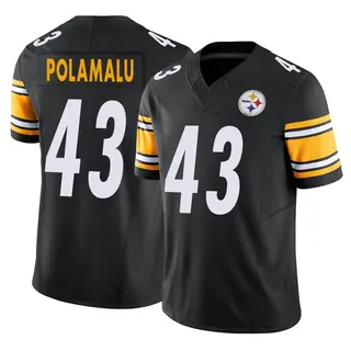 Pittsburgh Steelers Men's Troy Polamalu Limited Vapor F.U.S.E. Jersey - Black