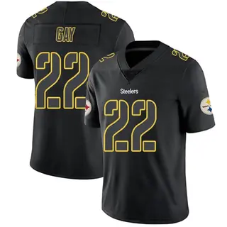 Pittsburgh Steelers Men's William Gay Limited Jersey - Black Impact