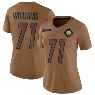 Pittsburgh Steelers Women's Aiden Williams Limited 2023 Salute To Service Jersey - Brown