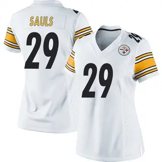 Pittsburgh Steelers Women's Ben Sauls Game Jersey - White