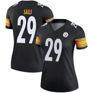 Pittsburgh Steelers Women's Ben Sauls Legend Jersey - Black