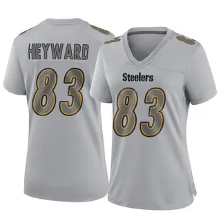 Pittsburgh Steelers Women's Connor Heyward Game Atmosphere Fashion Jersey - Gray