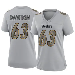 Pittsburgh Steelers Women's Dermontti Dawson Game Atmosphere Fashion Jersey - Gray