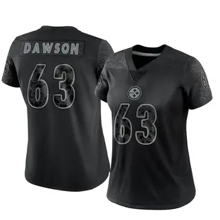 Pittsburgh Steelers Women's Dermontti Dawson Limited Reflective Jersey - Black