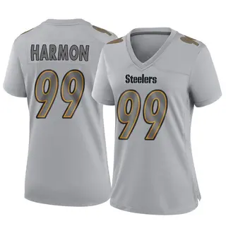 Pittsburgh Steelers Women's Derrick Harmon Game Atmosphere Fashion Jersey - Gray