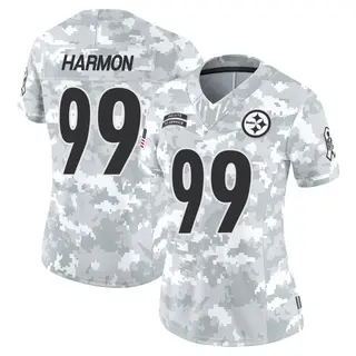 Pittsburgh Steelers Women's Derrick Harmon Limited 2024 Salute to Service Jersey - Arctic Camo