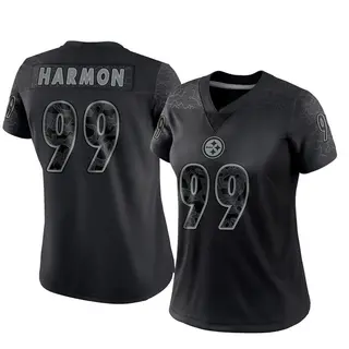 Pittsburgh Steelers Women's Derrick Harmon Limited Reflective Jersey - Black