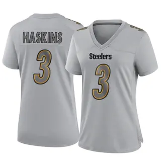 Pittsburgh Steelers Women's Dwayne Haskins Game Atmosphere Fashion Jersey - Gray