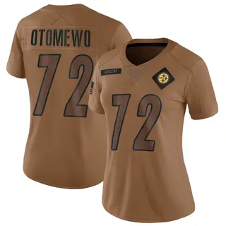 Pittsburgh Steelers Women's Esezi Otomewo Limited 2023 Salute To Service Jersey - Brown