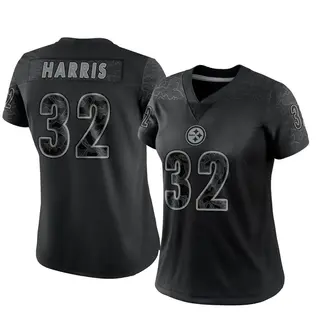 Pittsburgh Steelers Women's Franco Harris Limited Reflective Jersey - Black