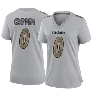 Pittsburgh Steelers Women's Greg Crippen Game Atmosphere Fashion Jersey - Gray